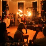 Katie Mesmerie Fire Hoop Wedding Reception The Savoy - SMALL